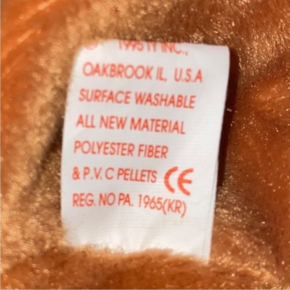 LTY Beanie Baby Bessie The Longhorn. PVC Pellets - Picture 8 of 8